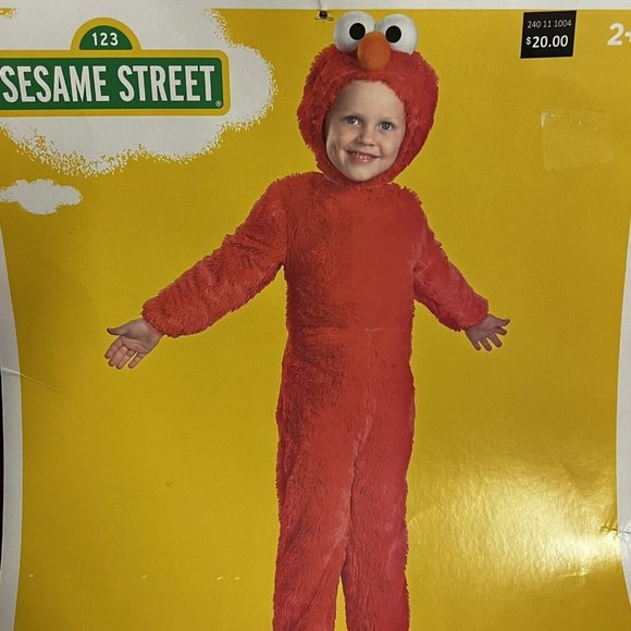 Disguise Costumes Toddler Elmo One Piece Costume Sesame Street Size